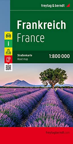 Frankreich, Autokarte 1:800.000: Touristische Informationen (freytag & berndt Auto + Freizeitkarten) von FREYTAG-BERNDT UND ARTARIA